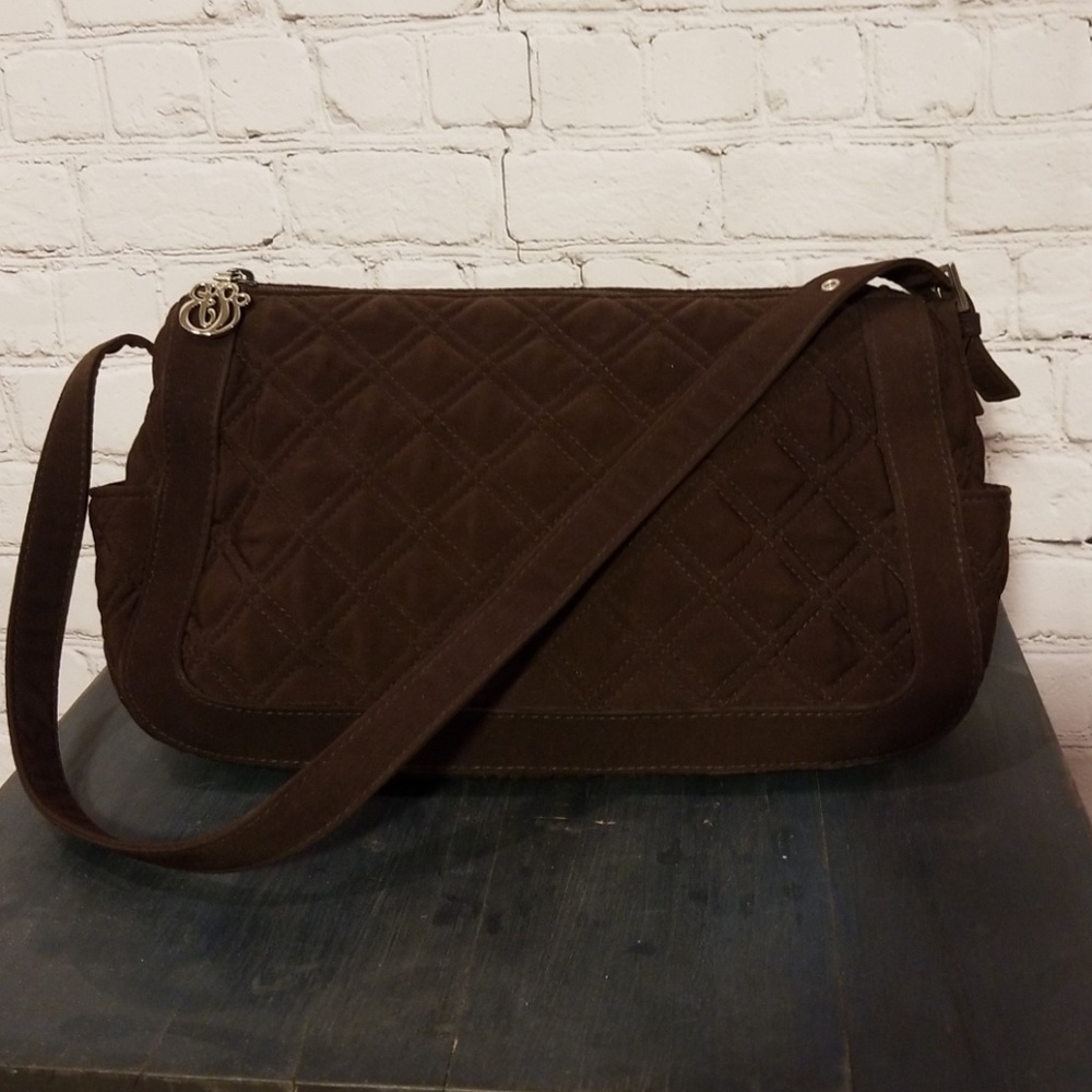 Vera Bradley Brown Quilted Purse
